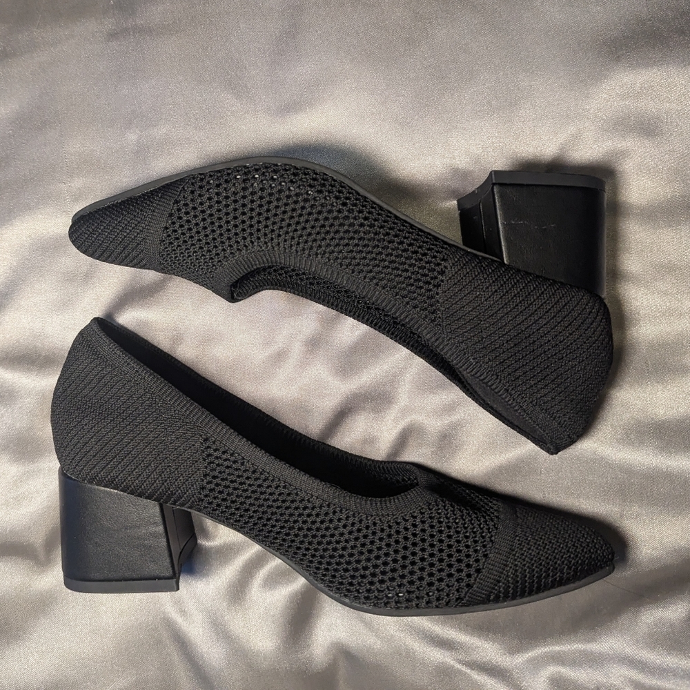 Black Block Heel Shoes